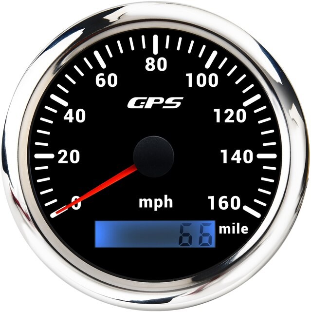 Compteur De Vitesse GPS Rétro-éclairé 7 Couleurs, 60 Km/h, 30 Nœuds, 120mph, Capteur GPS, Pour Moto, Voiture, Bateau, thumbnail