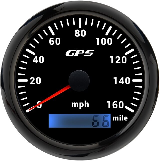 Compteur De Vitesse GPS Rétro-éclairé 7 Couleurs, 60 Km/h, 30 Nœuds, 120mph, Capteur GPS, Pour Moto, Voiture, Bateau, thumbnail