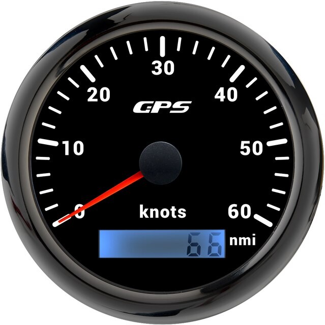 Compteur De Vitesse GPS Rétro-éclairé 7 Couleurs, 60 Km/h, 30 Nœuds, 120mph, Capteur GPS, Pour Moto, Voiture, Bateau, thumbnail