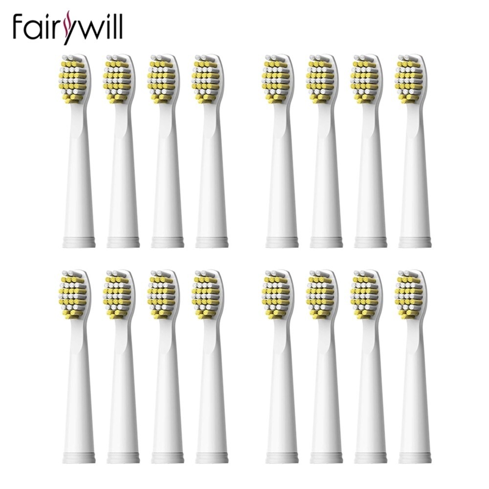 Fairywill 4 PièCES 8 PièCES 16 PièCES Têtes De Brosse À Dents Électrique Sonique Remplaçable Soies Souples Pour FW-507 FW-508 FW-917 FW-959 FW- thumbnail