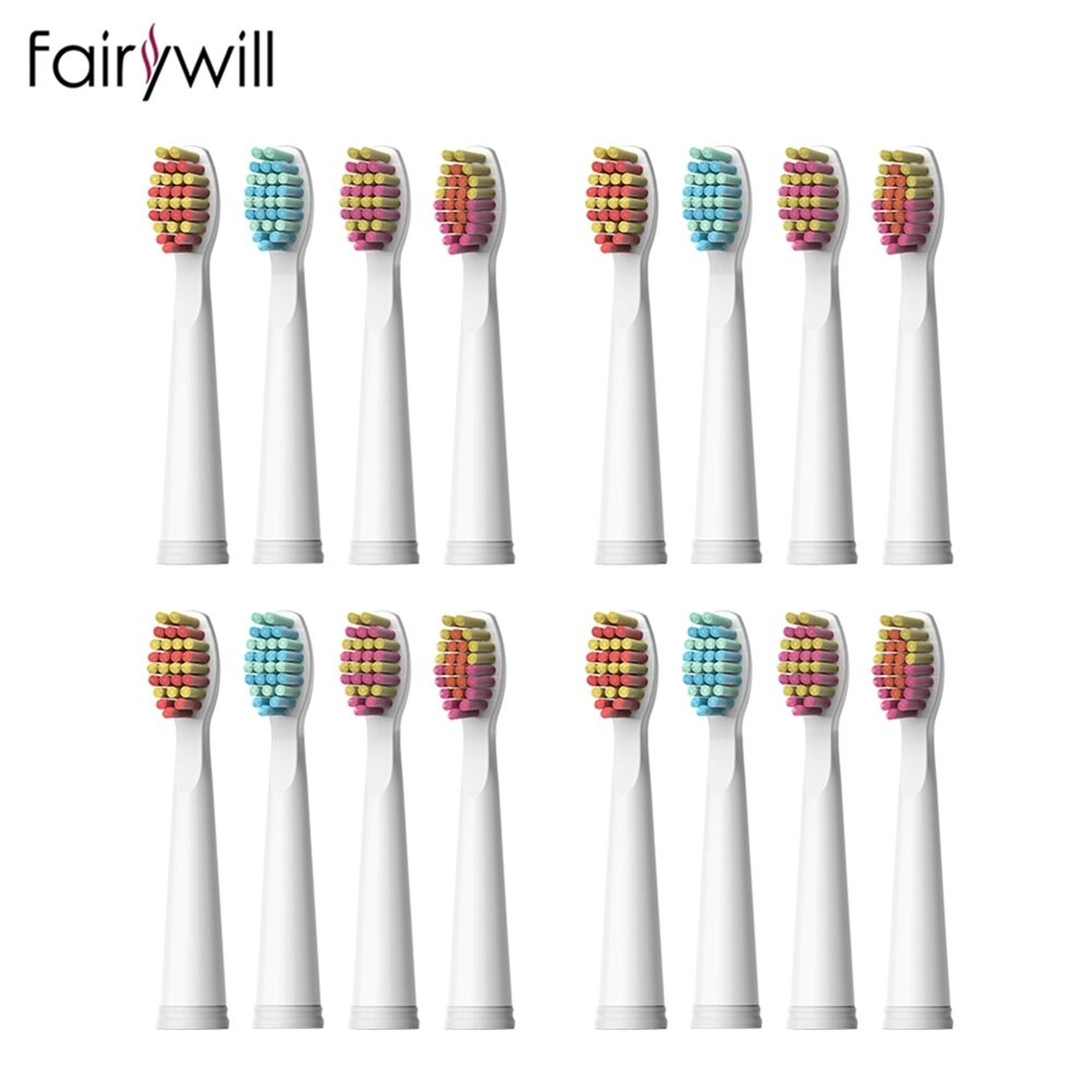 Fairywill 4 PièCES 8 PièCES 16 PièCES Têtes De Brosse À Dents Électrique Sonique Remplaçable Soies Souples Pour FW-507 FW-508 FW-917 FW-959 FW- thumbnail