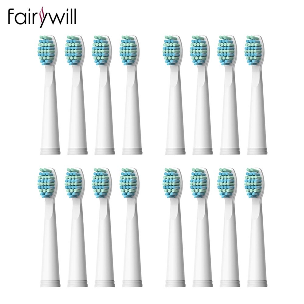 Fairywill 4 PièCES 8 PièCES 16 PièCES Têtes De Brosse À Dents Électrique Sonique Remplaçable Soies Souples Pour FW-507 FW-508 FW-917 FW-959 FW- thumbnail