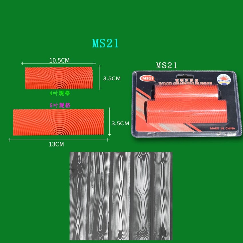 Lot De 2 Pinceaux Ronds En Caoutchouc Rouge De 4 Cm Et 5 Cm Pour Texture Murale, Peinture Artistique, Décoration Murale à Faire Soi-même
