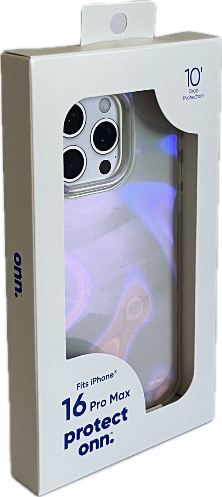 Photo 1 of Onn. Phone Case for iPhone 14 Pro Max - Iridescent Illusion