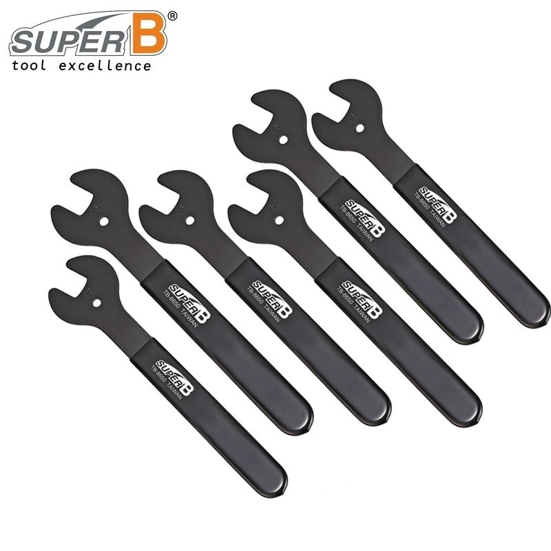 Outils De Réparation De Vélo Super B Clé à Cône De Moyeu ( 13 14 15 16 17 18 19mm ) Clé Plate Tb 8650 8651 8653 8654 86498648 8652