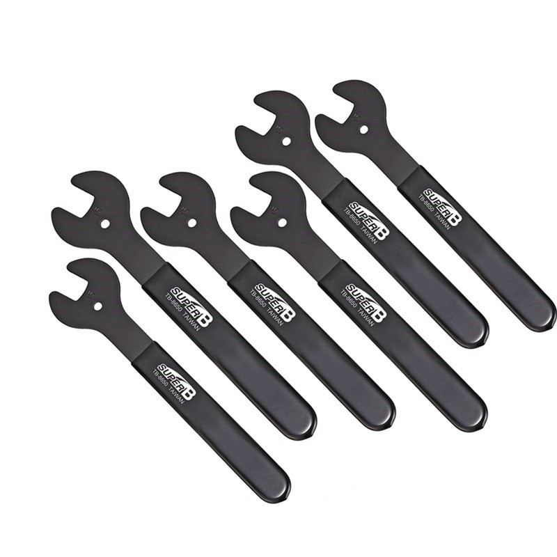 Outils De Réparation De Vélo Super B Clé à Cône De Moyeu ( 13 14 15 16 17 18 19mm ) Clé Plate Tb 8650 8651 8653 8654 86498648 8652 thumbnail