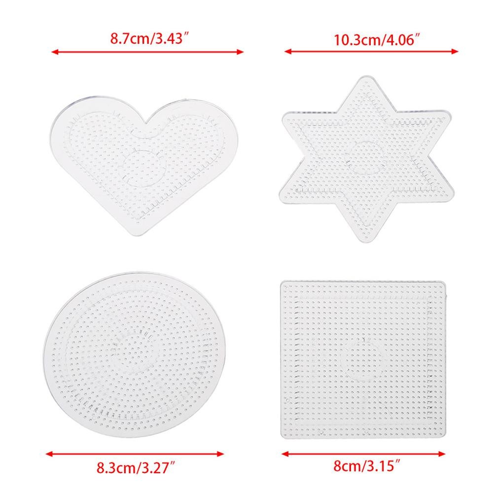Lot De 4 Modèles De Puzzle Transparents à Faire Soi-même Pour 2.6mm Perles Hama thumbnail