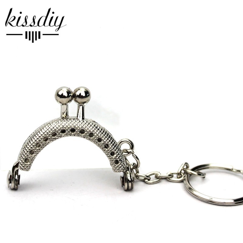 Kissdiy Lot De 25 Mini Cadres De Sac à Main En Métal Argenté Avec Porte-clés 4 Cm Fermoir à Embrayage, Poignée De Sac à Faire Soi-même, Access