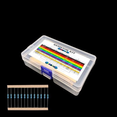Lot De 600 Résistances, 30 Valeurs, * 20 PièCES, 1% 1/4 W Packs De Résistances, Kit De Résistances à Film Métallique à Monter Soi-même, Utilis thumbnail