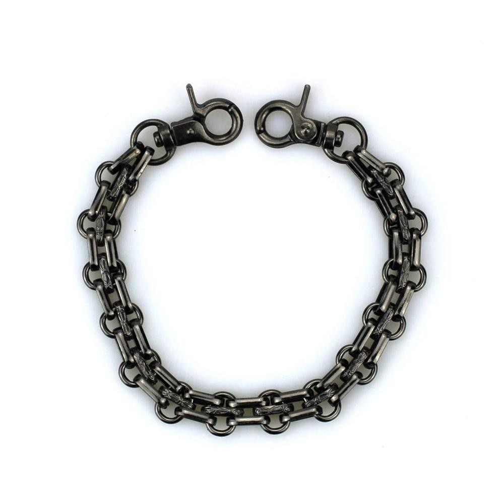 Lot De 4 Chaînes De Sac à Main Courtes En Métal Noir/bronze/argent/or, Accessoire De Sac à Main Haut à Faire Soi-même 25 Cm Chaîne à Trois Ran thumbnail