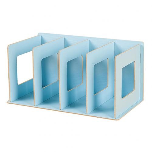 Étagère Simple à Plusieurs Niveaux, 4 Grilles, étagère De Rangement Pour Livres, Articles Divers, Armoire En Bois à Monter Soi-même, étagère  thumbnail