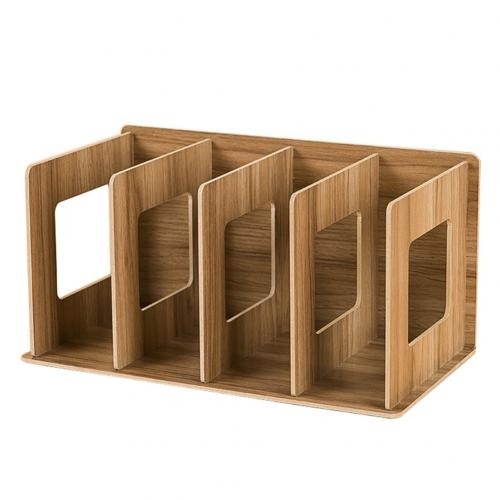 Étagère Simple à Plusieurs Niveaux, 4 Grilles, étagère De Rangement Pour Livres, Articles Divers, Armoire En Bois à Monter Soi-même, étagère  thumbnail