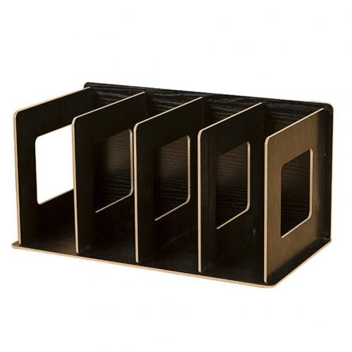 Étagère Simple à Plusieurs Niveaux, 4 Grilles, étagère De Rangement Pour Livres, Articles Divers, Armoire En Bois à Monter Soi-même, étagère  thumbnail