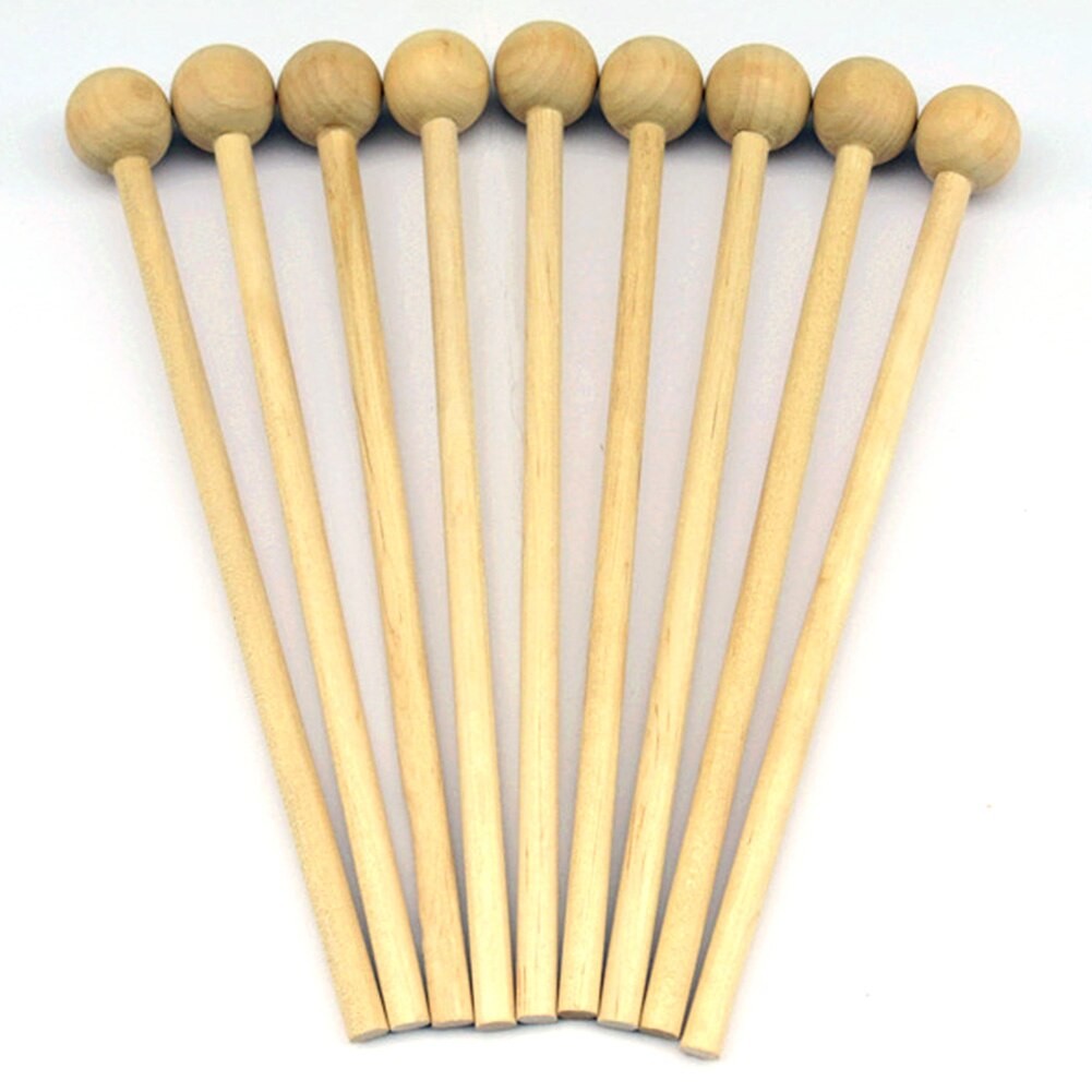 Lot De 4 Baguettes, Maillet, Manche Musical, Instrument En Bois, Jouet à Faire Soi-même