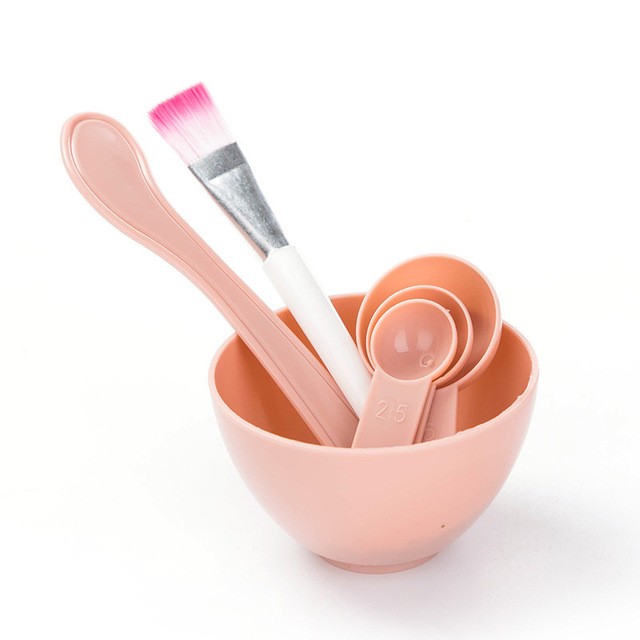 4 In1 Bols De Masque Facial à Faire Soi-même, Bâtonnets De Beauté Du Visage, Brosse à Masque, Cuillère à Mesurer, Ensemble De Beauté Pour Femm thumbnail
