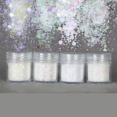 4 PièCES/ensemble Coloré Caméléon À Paillettes Bling Garniture Pour UV Résine Artisanat BIJOUX À BRICOLER SOI-MÊME Faire De L'artisanat Bijoux thumbnail