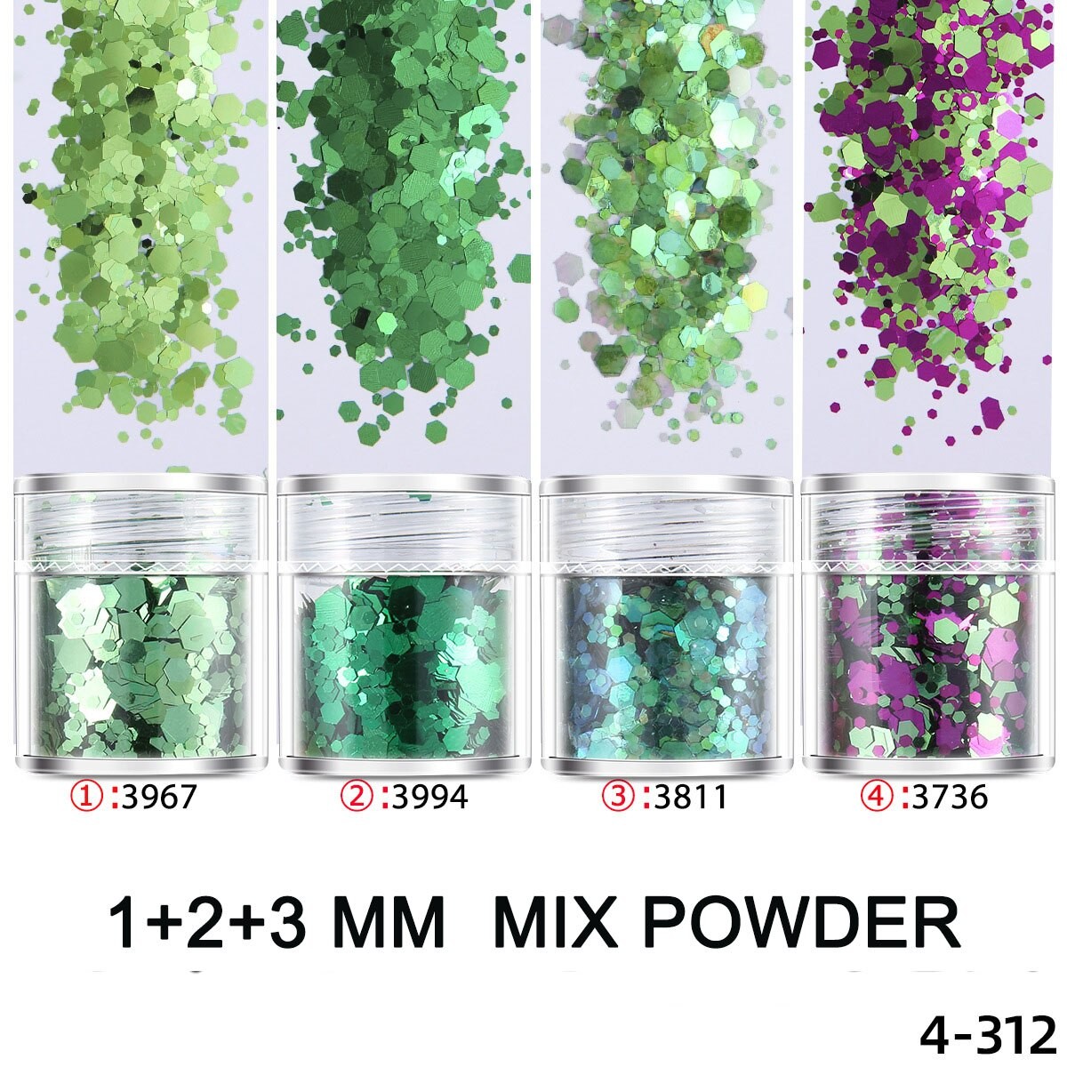 4 PièCES/ensemble Coloré Caméléon À Paillettes Bling Garniture Pour UV Résine Artisanat BIJOUX À BRICOLER SOI-MÊME Faire De L'artisanat Bijoux thumbnail
