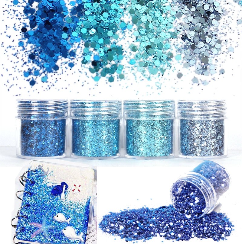 4 PièCES/ensemble Coloré Caméléon À Paillettes Bling Garniture Pour UV Résine Artisanat BIJOUX À BRICOLER SOI-MÊME Faire De L'artisanat Bijoux thumbnail
