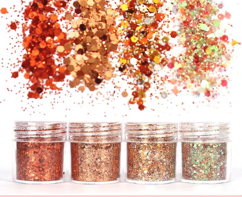 4 PièCES/ensemble Coloré Caméléon À Paillettes Bling Garniture Pour UV Résine Artisanat BIJOUX À BRICOLER SOI-MÊME Faire De L'artisanat Bijoux thumbnail