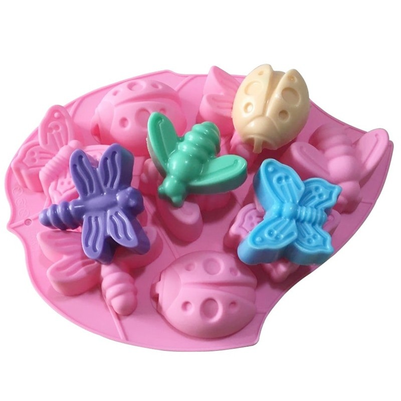 Moule De Savon En Silicone, 4 Compartiments, En Forme D'animaux, Outil Pour Fabriquer Du Savon, Cube De Glace, Chocolat, Moule Pour Faire Soi-même