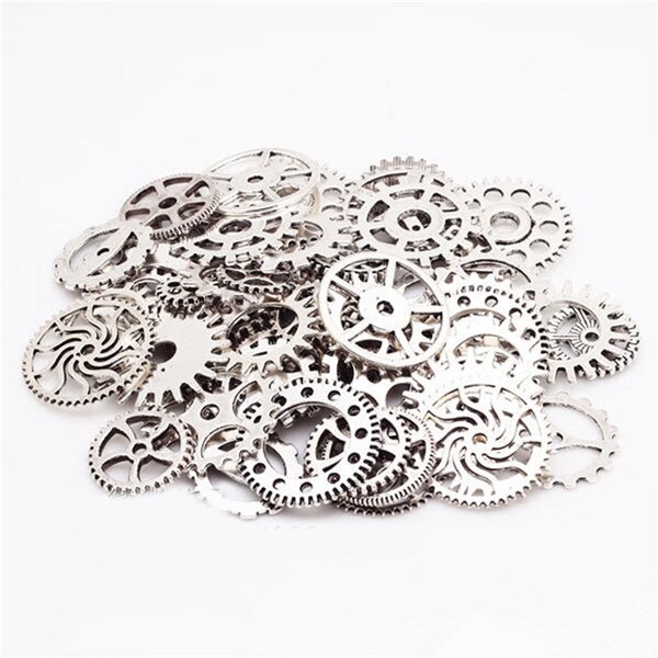 100g Vintage Steampunk Montre-bracelet PièCES Engrenages Roues Vapeur Punk Beaucoup De PièCES Bijoux à Bricoler Soi-même Faire Des Résultats 12-4 thumbnail
