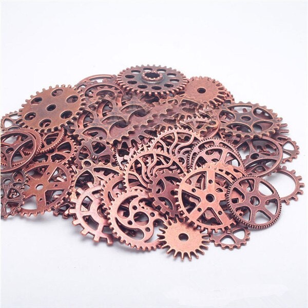 100g Vintage Steampunk Montre-bracelet PièCES Engrenages Roues Vapeur Punk Beaucoup De PièCES Bijoux à Bricoler Soi-même Faire Des Résultats 12-4 thumbnail