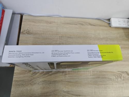 RunStar Smart Scale for Body Weight, Full-Body Bathroom Scale with 8 Electrodes for BMI, Muscle Mass, 3-Metric Display, High-Accuracy Body Composition