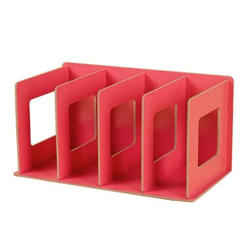 Bibliothèque Simple à Plusieurs Niveaux à 4 Grilles, étagère De Rangement Originale Pour Livres Et Articles Divers, Armoire En Bois à Monter Soi thumbnail
