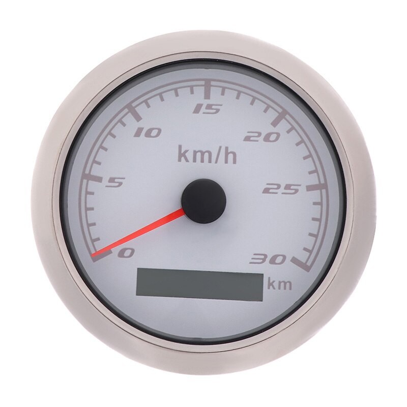 85mm Indicateur De Vitesse Jauge De Vitesse Numérique 30 Km/h Odomètre Sans Antenne GPS Adapté Pour Voiture Moto Marine Bateau Auto thumbnail