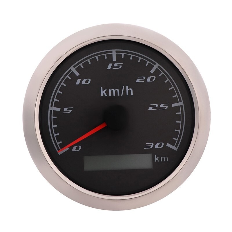 85mm Indicateur De Vitesse Jauge De Vitesse Numérique 30 Km/h Odomètre Sans Antenne GPS Adapté Pour Voiture Moto Marine Bateau Auto thumbnail