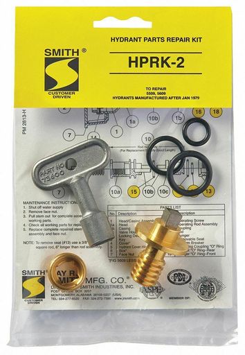 Hydrant Repair Kit, Stainless Steel, Neoprene, Hydrants After 8/84: 5509, 5609