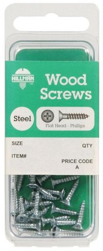 Hillman Wood Screws No. 8 X 2