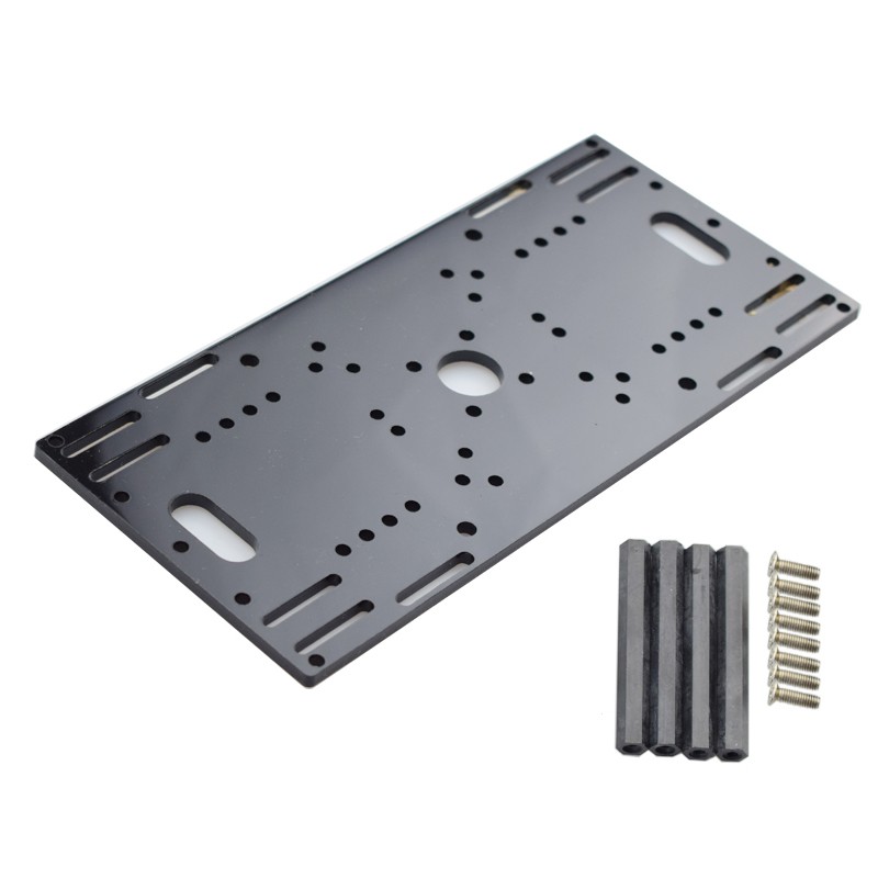 Châssis De Roue En Acrylique 4 Roues Motrices, Support De Cadre Pour Moteur Arduino TT, PièCES De Jouets à Monter Soi-même