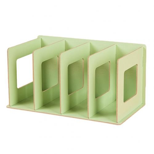 Bibliothèque Simple à Plusieurs Niveaux à 4 Grilles, étagère De Rangement Originale Pour Livres Et Articles Divers, Armoire En Bois à Monter Soi thumbnail