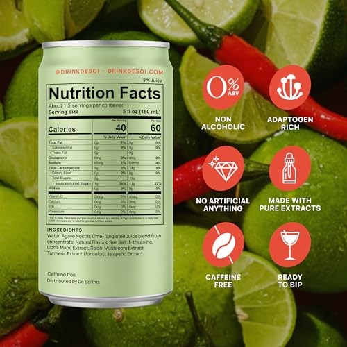 De Soi Non-Alcoholic Apéritif, Haute Margarita 4 Cans (8 Fl Oz Each) thumbnail