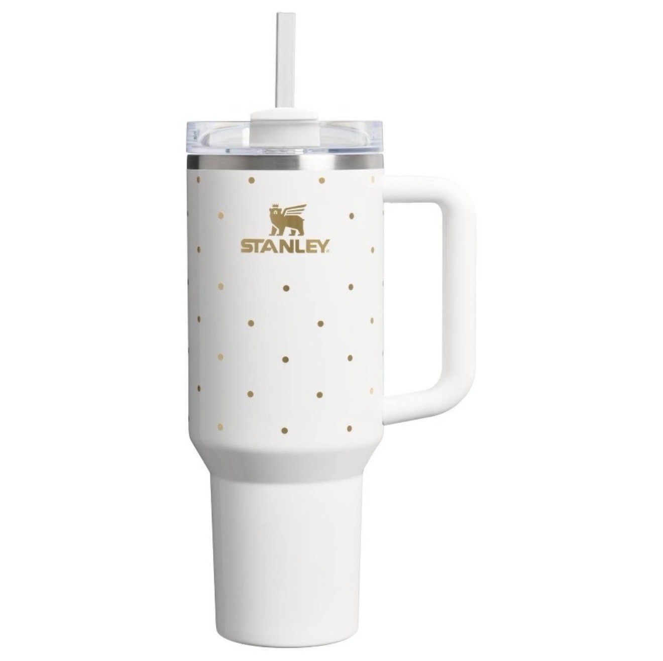 Stanley 40 Oz Stainless Steel H2.0 FlowState Quencher Tumbler - Frost Polka Dot