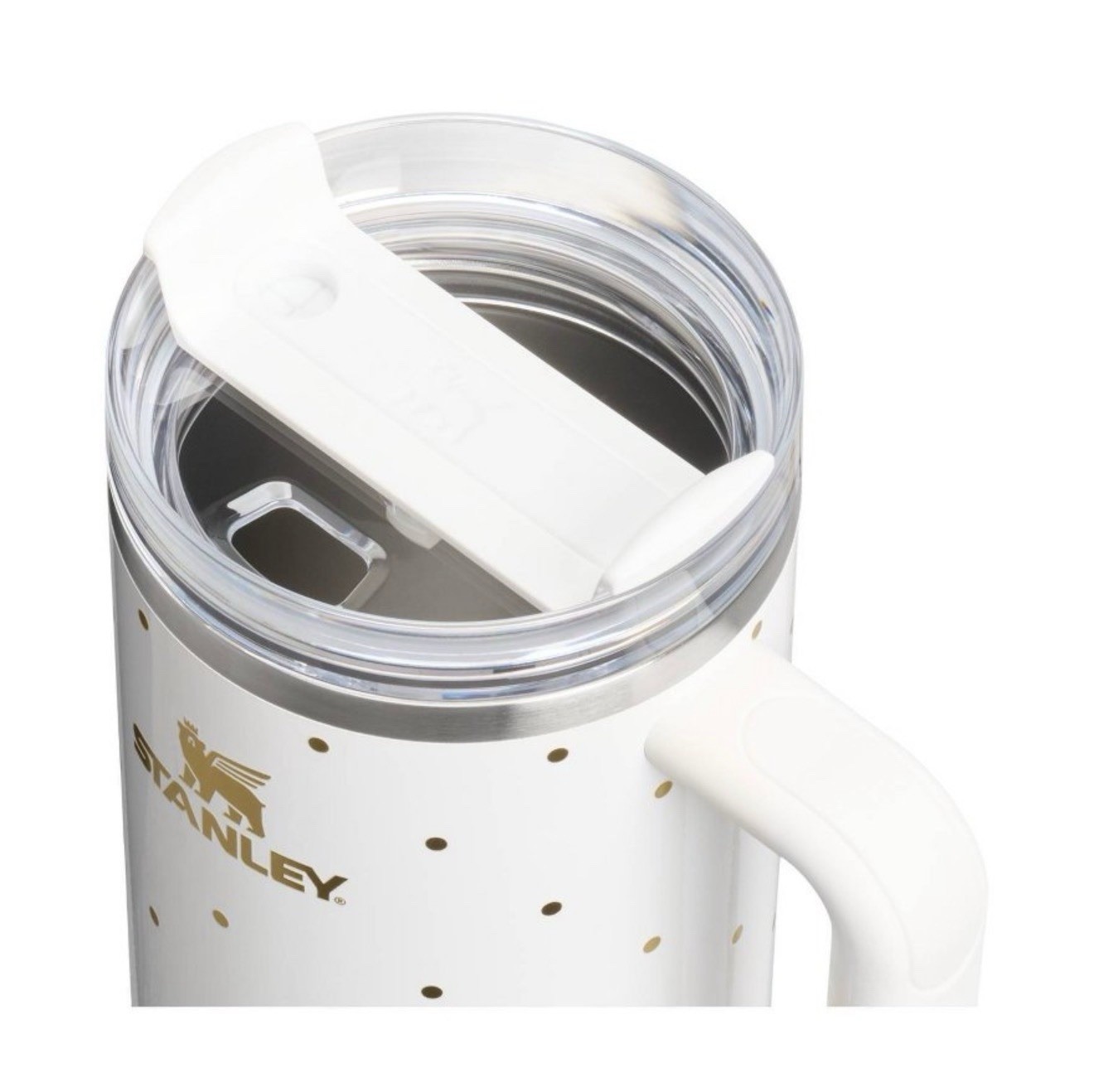 Stanley 40 Oz Stainless Steel H2.0 FlowState Quencher Tumbler - Frost Polka Dot