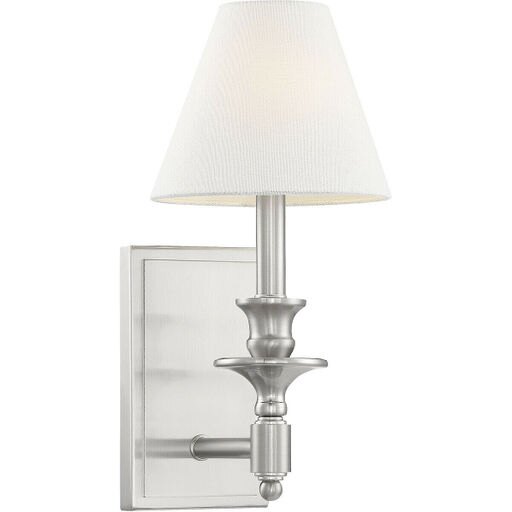 Savoy House Lighting 9-0700-1-SN Washburn Wall Sconce Satin Nickel