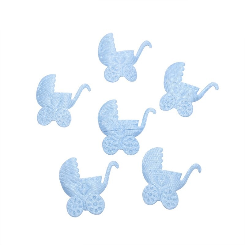 YONGSNOW 100 Ps/Lot Rose Bleu Bébé Empreinte Chariot Bavoir Table Fête Arrose Confettis Bricolage Bébé Douche Anniversaire Décoration De La Mais thumbnail
