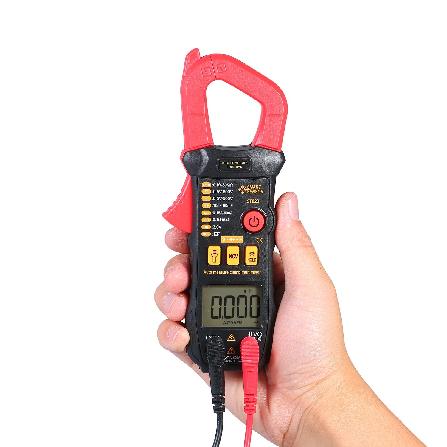 5999 Vrai RMS Mini Pince Numérique Mètres Ca/cc Tension De Courant Gamme Automatique VFC Capacité ST821/ST822/ST823