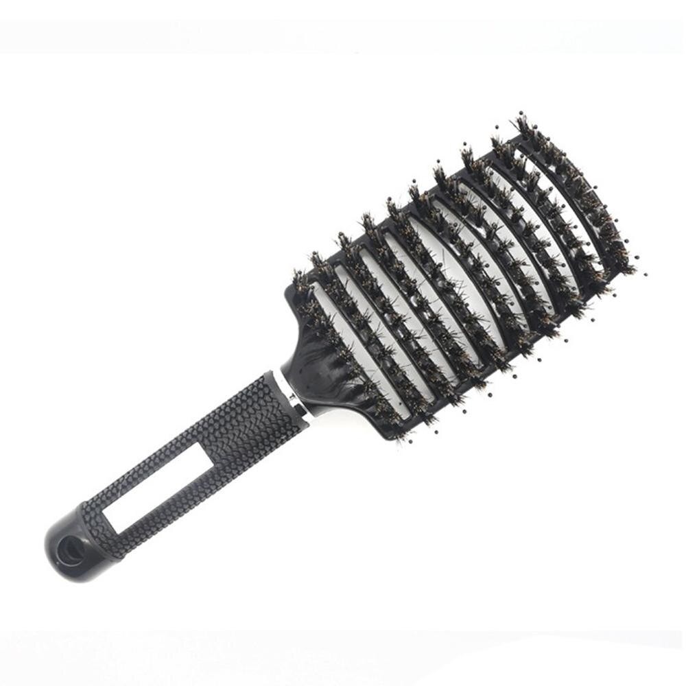 4 Couleurs Femmes Cheveux Cuir Chevelu Massage Peigne Soies En Nylon Brosse à Cheveux Humide Bouclés Démêler Brosse à Cheveux Pour Salon De Coiff thumbnail