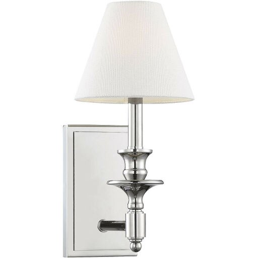 Savoy House Lighting 9-0700-1-109 Washburn Wall Sconce Polished Nickel