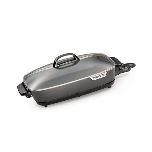 Presto 06858 Slimline Skillet with Glass Cover, Black Free Shipping