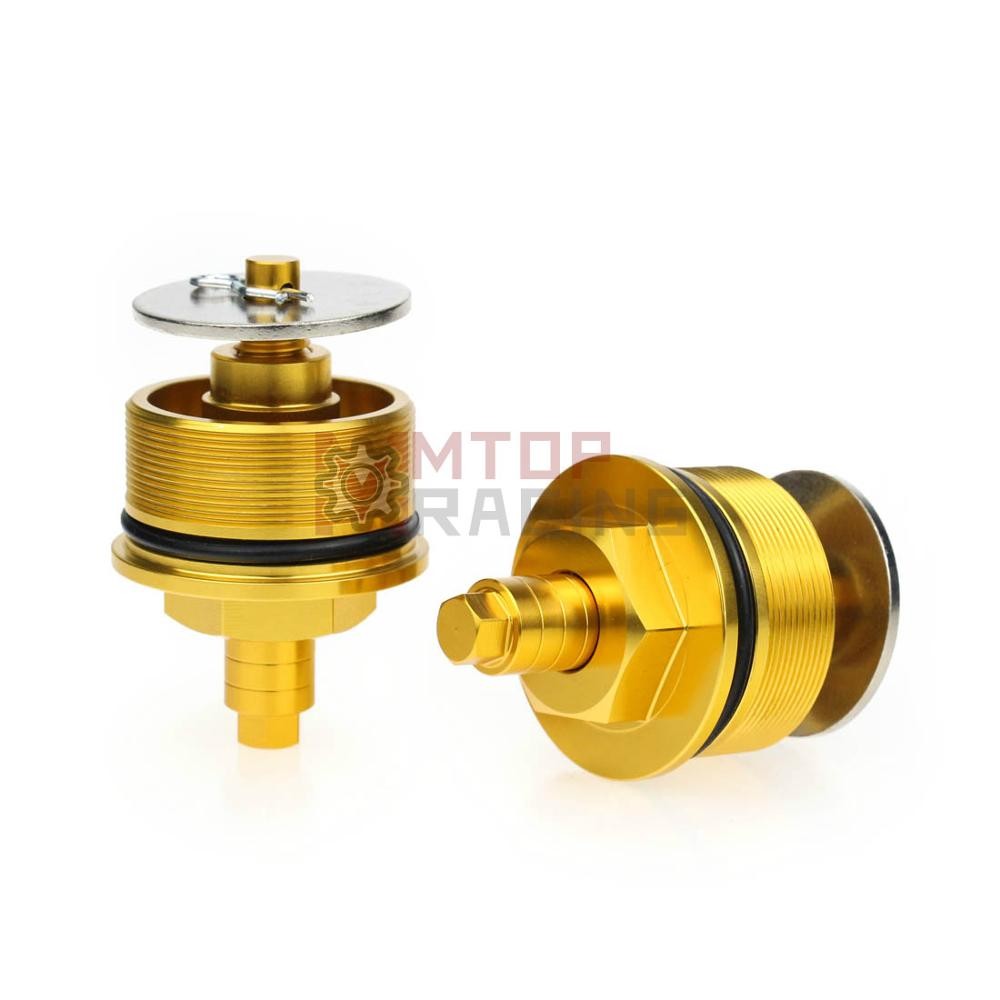 Bouchons De Fourche Pour Kawasaki KL650 KLR650 | Précharge, Boulons à Fourche Hexagonaux 41mm 98 99 00 01 02 03 04 05 06 07 08 09 10 11 12 13