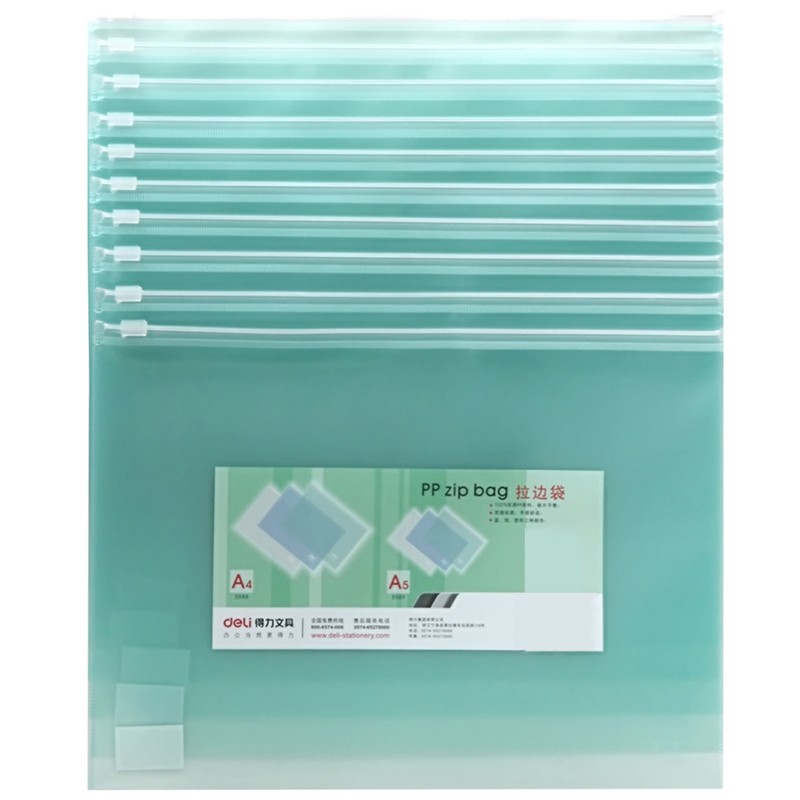 DL 5588 Plastique Transparent Ponçage Fermeture éclair Sac Fichier Collection Et Finition Sac Fournitures De Bureau Papeterie Fournitures De Bureau  thumbnail