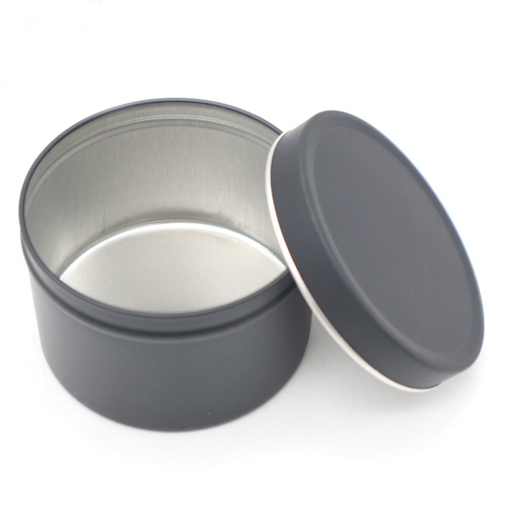12 PièCES Boîte De Rangement Vide Pot Accessoires 4 Oz Baumes Parti Faveur Conteneur Salves Fer Blanc Rond Avec Couvercle Bougie à Bricoler Soi-mê