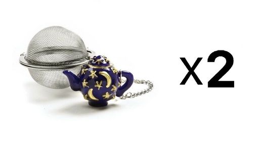 Norpro Stainless Steel Tea Infuser Tea Pot Ornament Decorative Mesh (2-Pack)