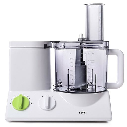 Braun FP3020 12 Cup Food Processor Ultra Quiet Powerful Motor Includes 7 Atta.