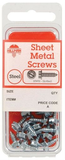 Hillman Hex Screw Zinc Plt No. 10