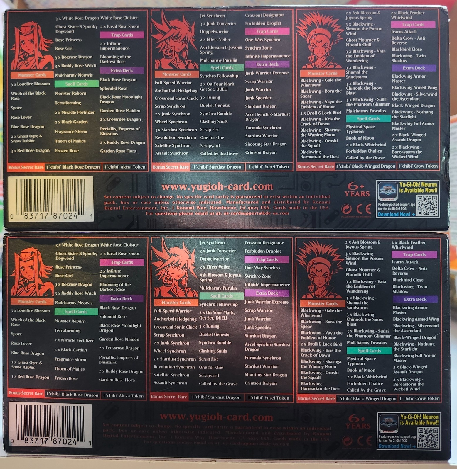 Yu-Gi-Oh! Legendary 5D's Deck Boxes X2 English 1st Edition